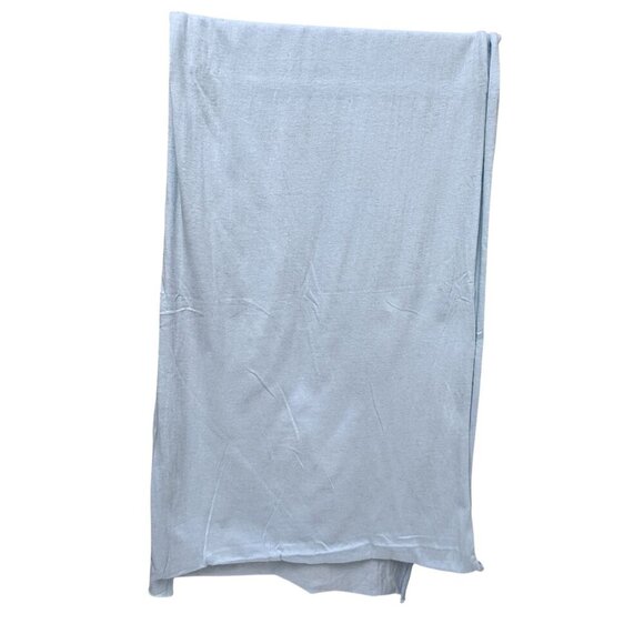 Peace Love World Oversized Scarf Light Blue Oblong Heart Peace Sign 14x84 NWT - Picture 6 of 9